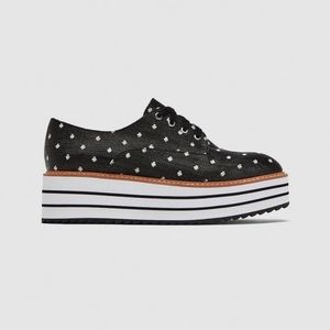 Zara Platform Shoes Polkadots